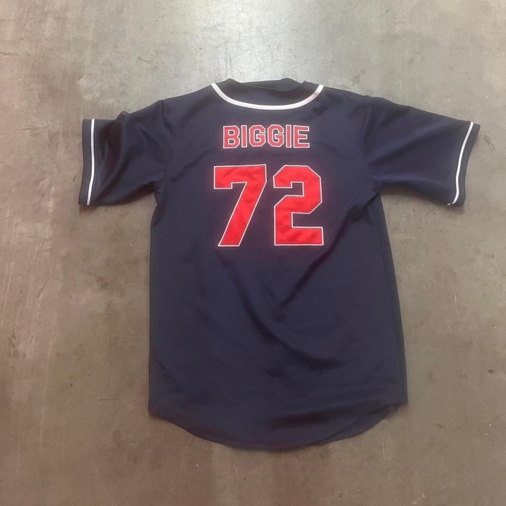 Vintage Y2K bad boy biggie all embroidered baseball jersey‎